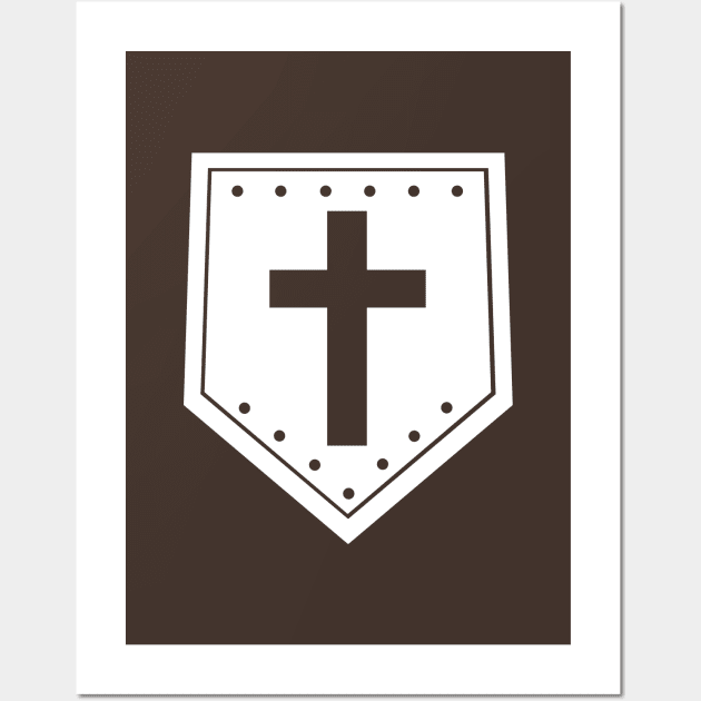 Wooden Shield - Minimalist Wall Art by TheHookshot